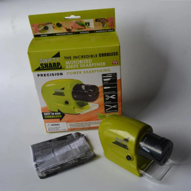 Multifunctional Electric Knife Sharpener, Kitchen Rotating Motorized Sharpener Tool Manual Sharpener