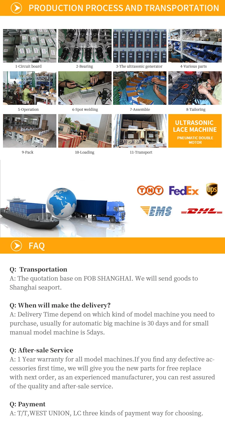 High Quality ultrasonic lace machine