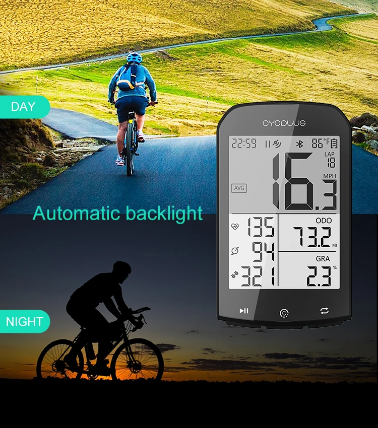 Gps Cycling Bike Computer With Heart Rate Monitor Power Meter Buy Gps