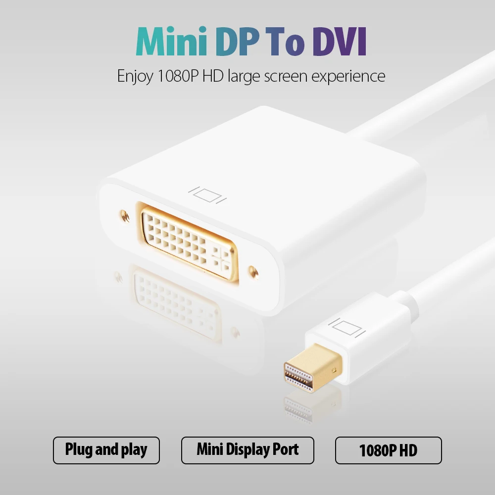 thunderbolt 2 60Hz v1.1 mini displayport to DVI cable male to female mini DP adapter for iMac Mac mini - ANKUX.COM