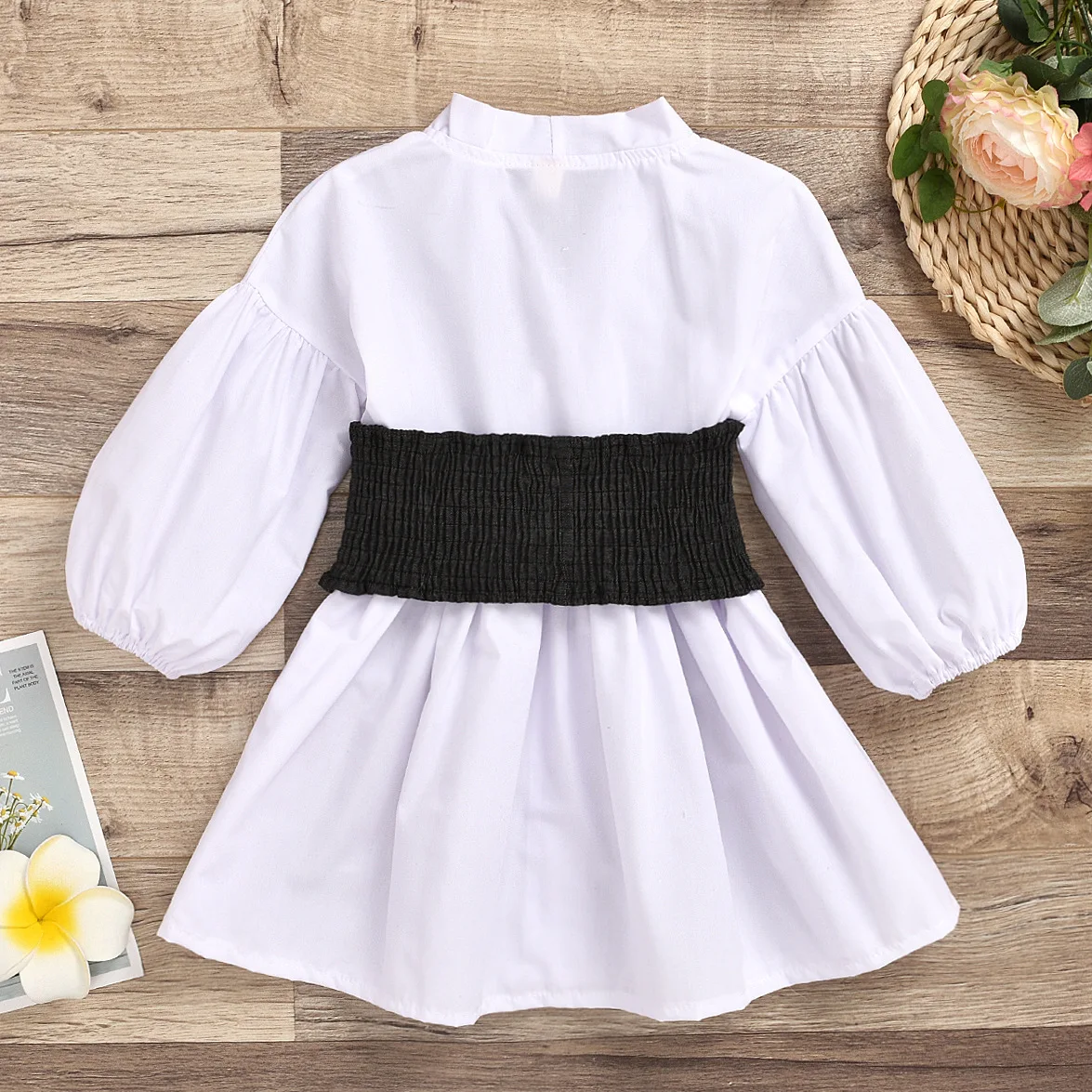2020 New Toddler Girl Fashion White Shirt Dress With Black Belt Cute  Children Girl Outfit Laten Sleeves Kid Girl Top Blouse - Buy 2020 New  Toddler Girl Fashion White Shirt Dress With