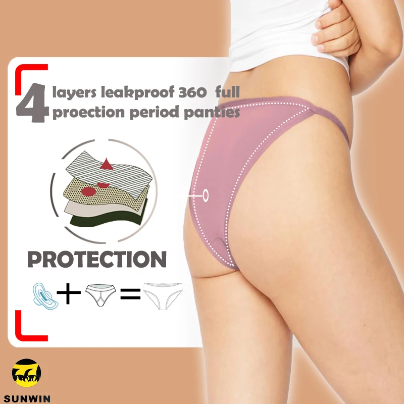 Oem Period Panties Menstrual Panties Panty Sustainable Leakproof