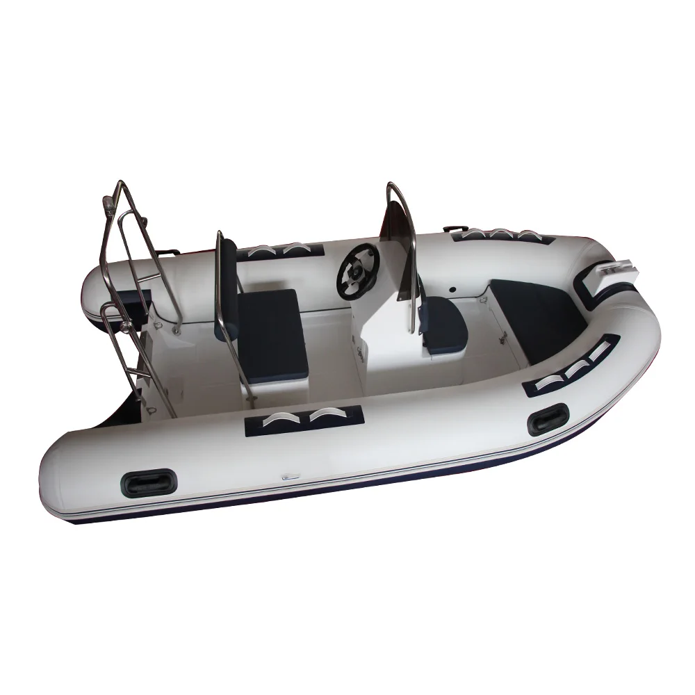Fiberglass Hard Bottom Hull 3.90m Length Rigid Inflatable Rib Boat For