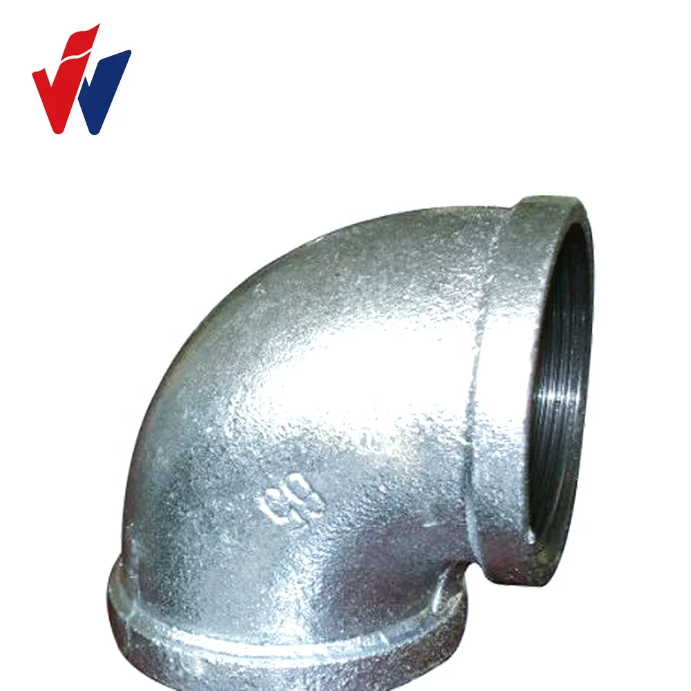 Heavy Duty Hot Dipped Galvanized Gi Pipe Fittings 90 Elbow Malleable Iron Pipe Fitting Buy