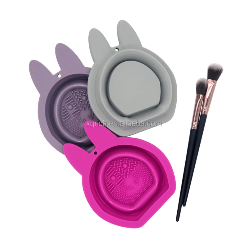 Silicone Foldable Beauty Home Care Makeup Cleaning Bowl Silicone