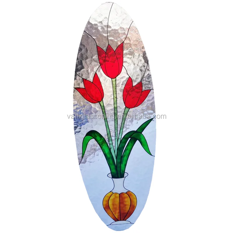 Wholesale Price Leaded Glass Door Inserts With Beveled Mirror