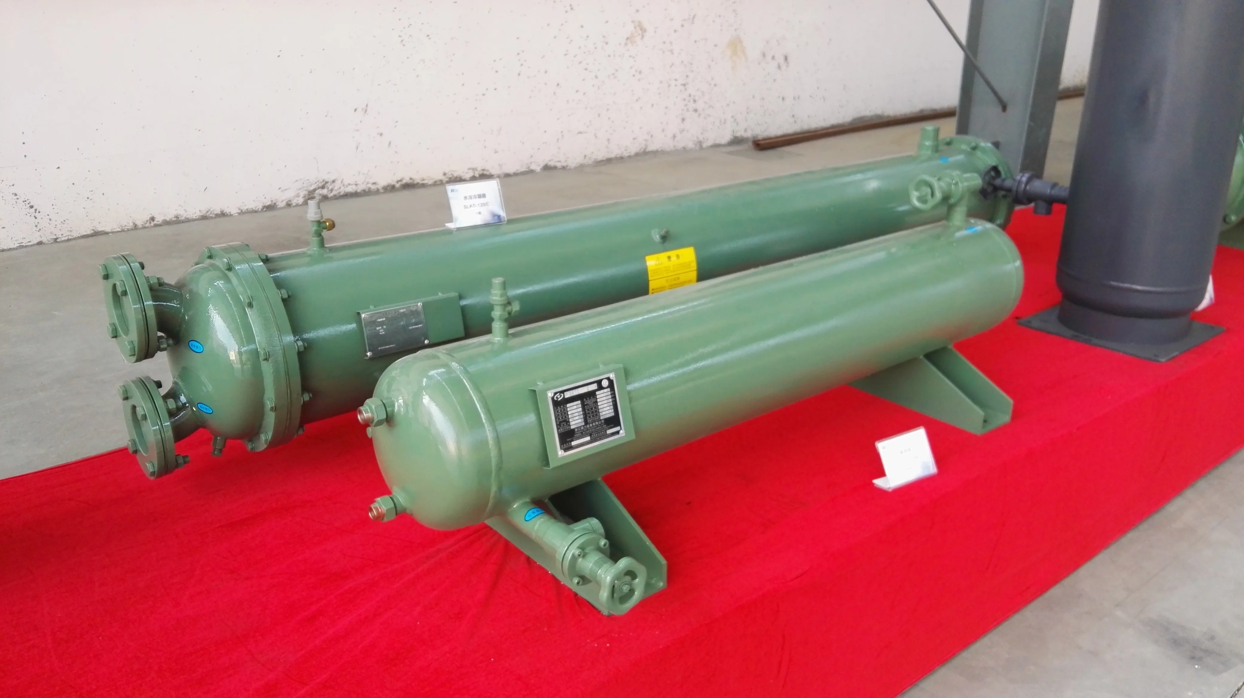 Shell And Tube Water Cooled Refrigeration Industrial Heat Exchanger