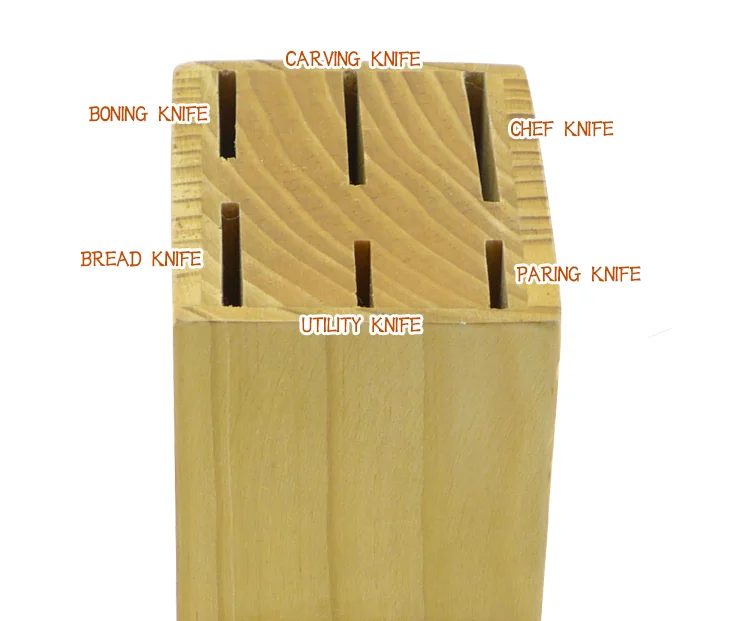 Simple Designed Practical Pine  Wood 6pcs Set Wooden Block