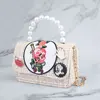 2019 autumn and winter new Halloween bag Hot personality pearl chain Messenger bag