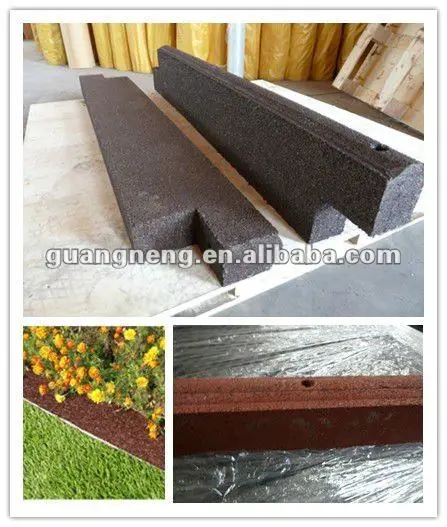 garden safety proof rubber edge border