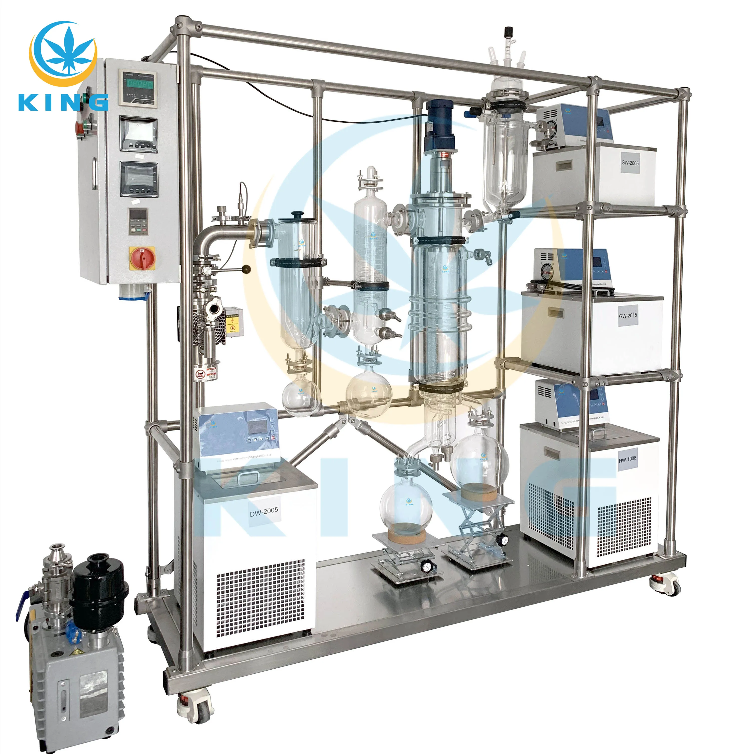 Molecular Distillation Industrial Spinning Band Distillation Gmd150 Distillation Machine For
