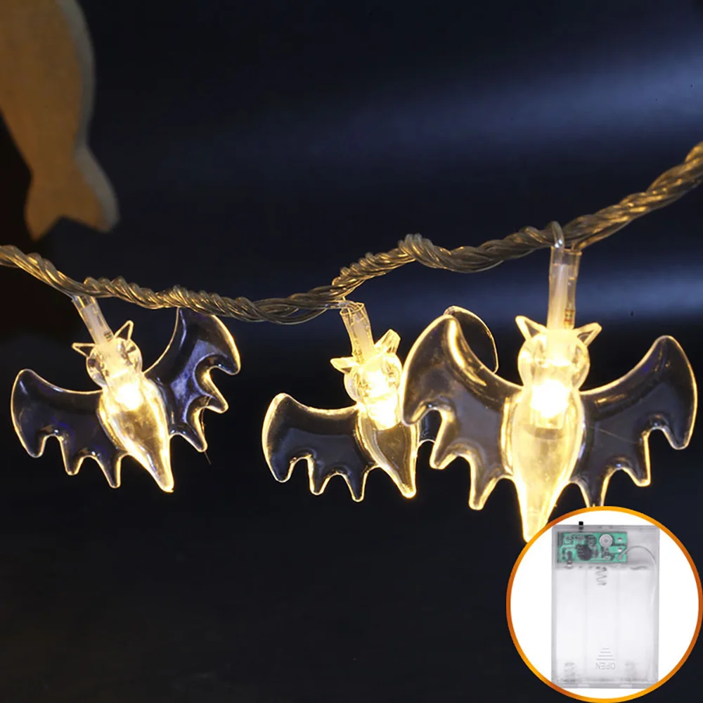 Wholesale Melody Battery Operated 10 Led Halloween Bat String Lights ...