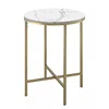Mayco gold round tea marble top side table,marble end table
