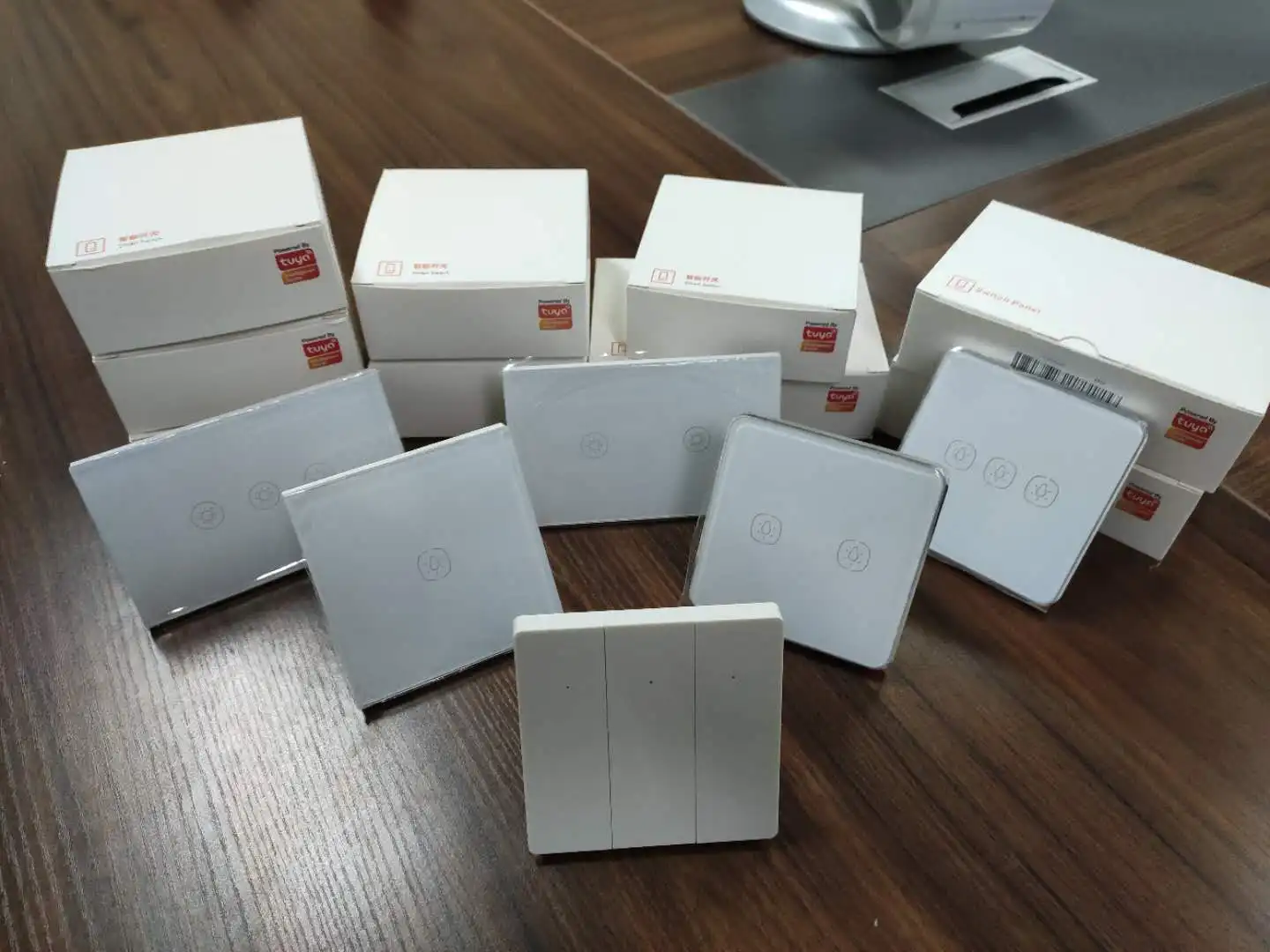 TUYA Smart Life App Develop Remote Control Works Amazon Alexa and Google Home Smart Zigbee EU Electric Wall Touch Light Switch - ANKUX.COM