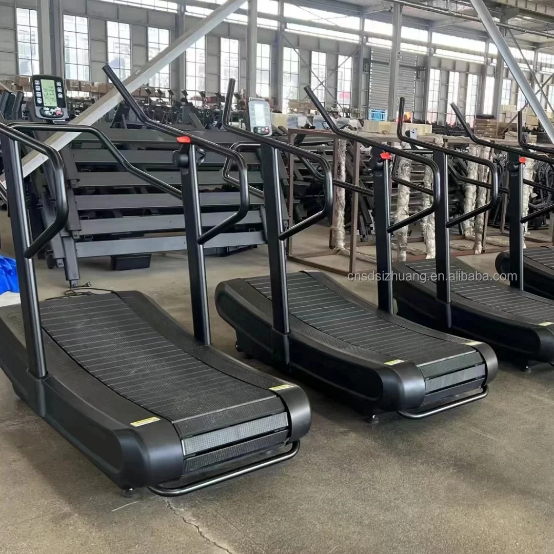 Exercise Air Runner Nonmotorized Unpowered Curved Treadmill With Fast Speed Treadmill For Sport