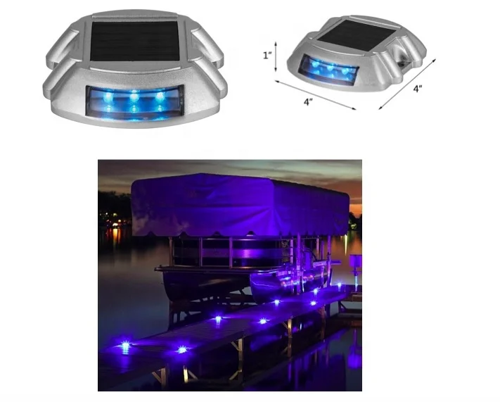 solar led ground deck lights for pathway driveway dock