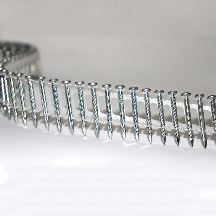 Carbon Steel Twist Shank Plastic Strip Collated Coil Nails Buy