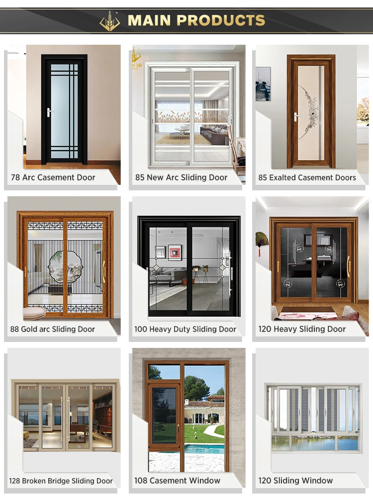 Wholesale price french with white  aluminum alloy sliding glass door