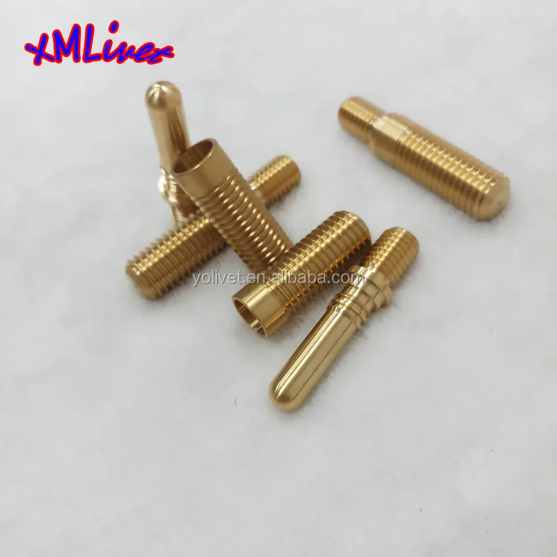 Xmlivet Female And Male Snooker Cue Joint Parts Pool Stick Brass Pin