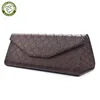 Wholesale custom logo fashion Embossed handmade PU leather sunglasses Portable magnetic triangle Folding reading glasses case