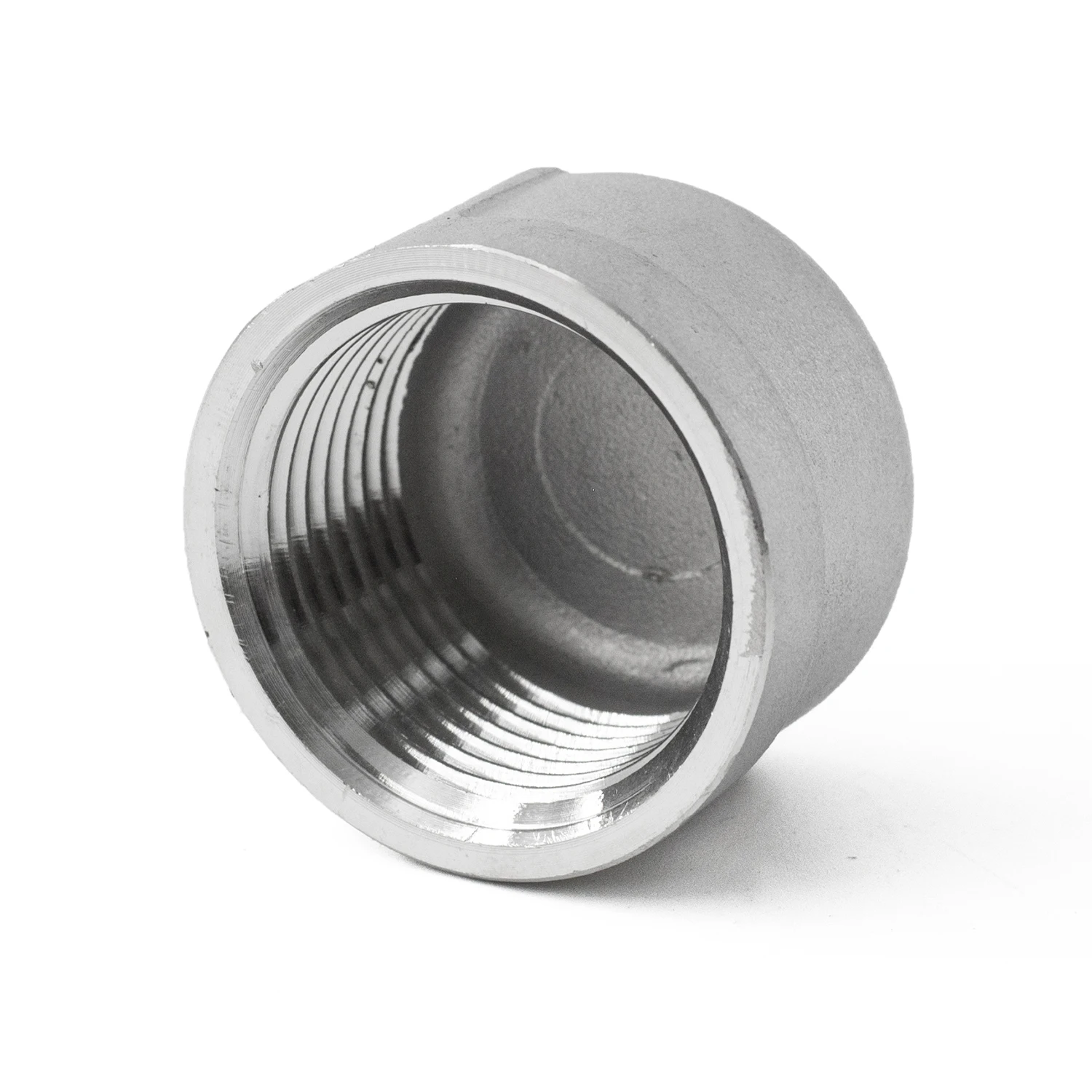 304 Stainless Steel Dn10 Threaded End Cap Fitting Stainless Steel Pipe ...