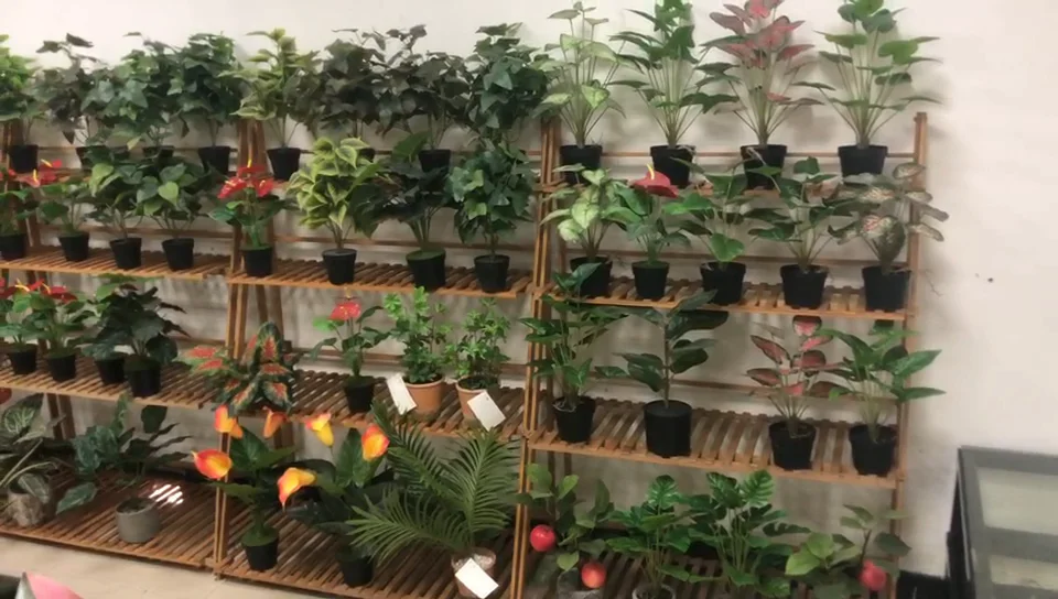 Indoor Artificial Oak Tree Branches Artificial Leaves Decorative Plant