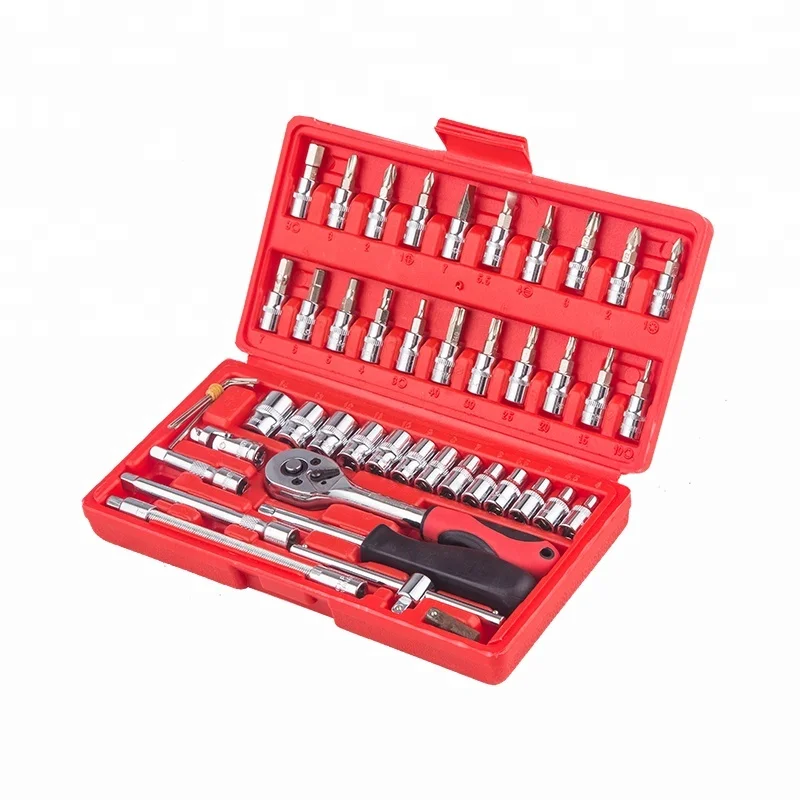 46pcs Socket Set 1/4 Inch Square Drive Bits Socket Set Buy Bits
