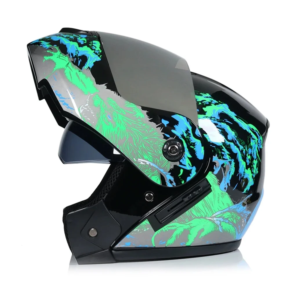 teal dirt bike helmet