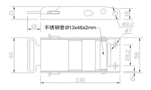 Curtainsider part  good quality loose buckle  Tarpaulin car for truck-023311-In