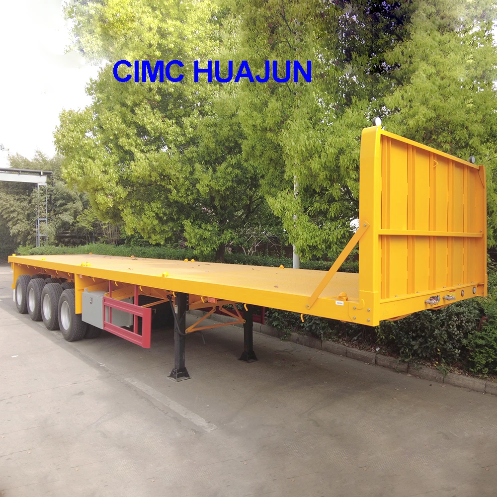 manufacturer hot sale 40ft flatbed truck trailer container
