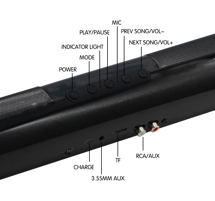Wholesale price waterproof TWS soundbar speaker portable surround sound speaker tv professional home speaker system - ANKUX.COM