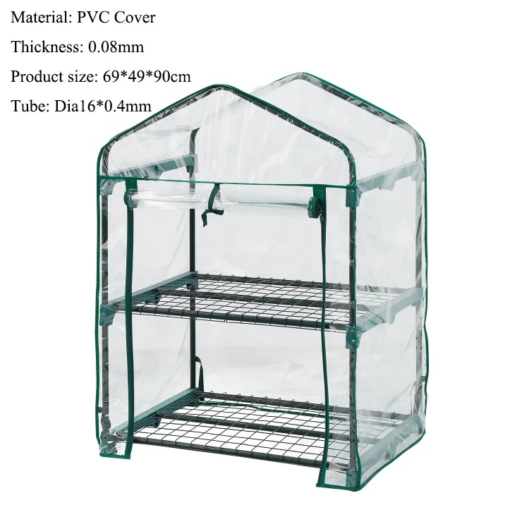 2 Tier Small Greenhouses Mini Pvc Cover Green House - Buy 2 Tier Green ...