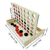 Wooden 4 in a Row Games - Four in a Row Wood Classic Family Fun Toys