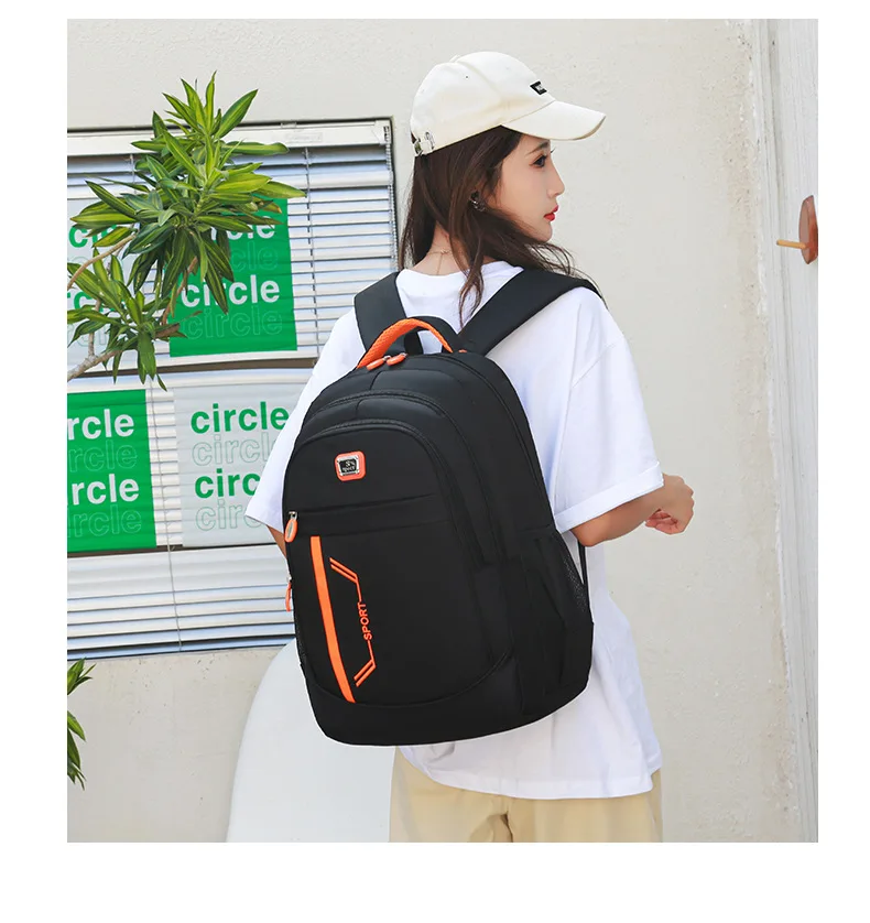 Women's Korean Style Large Capacity Backpack Men's Computer Bag Fashionable Schoolbag for Junior Senior High School Backpack