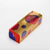 Custom Macaron Packaging Boxes Glossy Laminated Printed Custom Gold Foil Logo Clear Window Packaging Box Sleeve