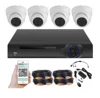 wholesale home cctv security night vision 4pcs 1080p cctv cameras with 1080n dvr max 6t hdd p2p remotely