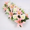 Factory direct price silk wedding flowers flower decoration arch for sale
