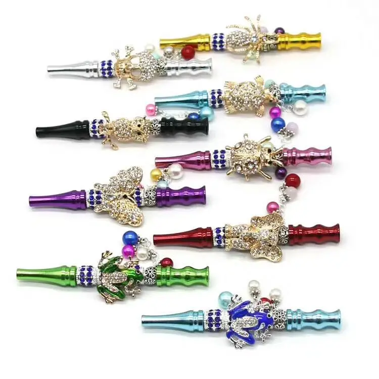 Hookah Handmade Inlaid Jewelry Hookah Tips Mouthpiece Metal Shisha