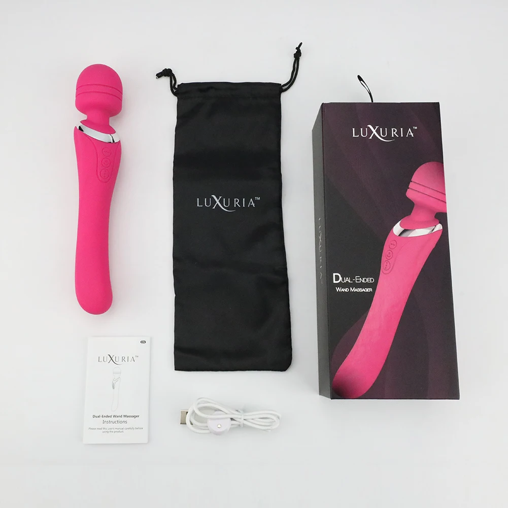 Most Popular Sex Toys Double-Ended Wand Massager Electric Silicone Wand Massager Vibrator