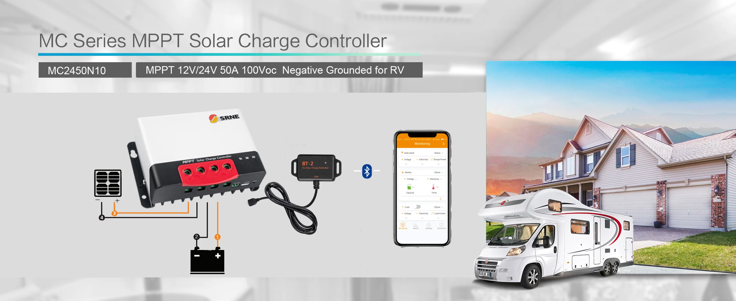 MC solar charge controller mppt 40a Solar regulator for rv solar system ML2440