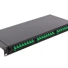 1U rack mounted 24 core SC connector fiber optical patch panel