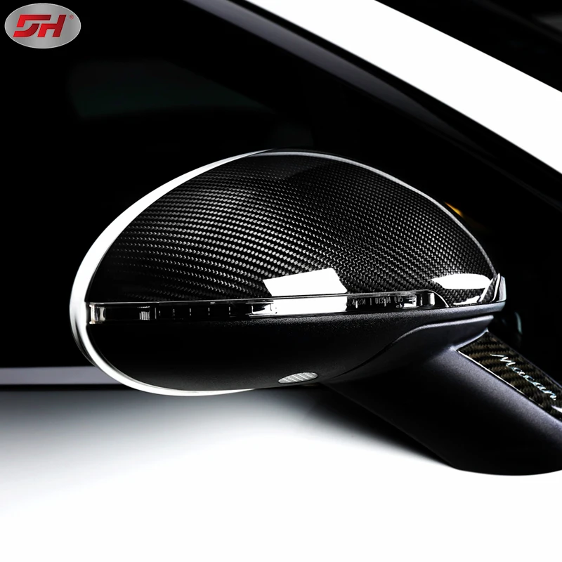 dry carbon fiber mirror cover mirror case side mirror cover replacement style for Porsche Macan 2014-up 95B model