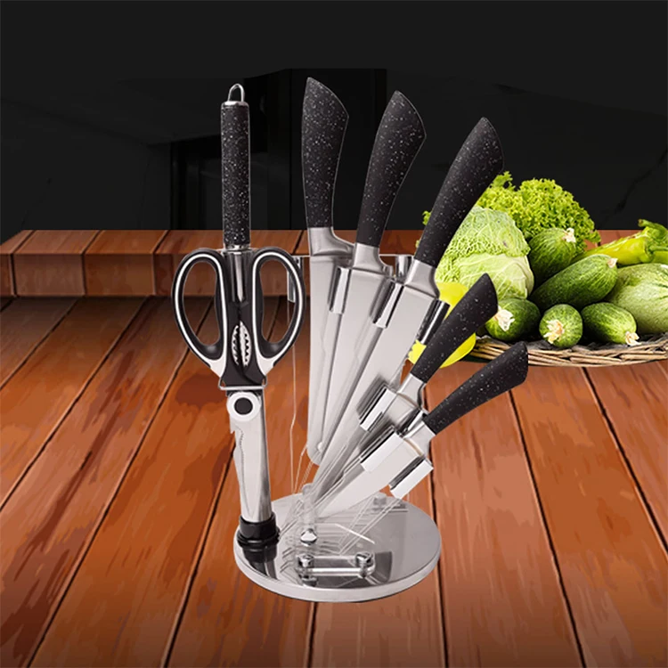 Everwealth Fast Deliver Black And White Coating Hollow 430 Handle 8pcs ...
