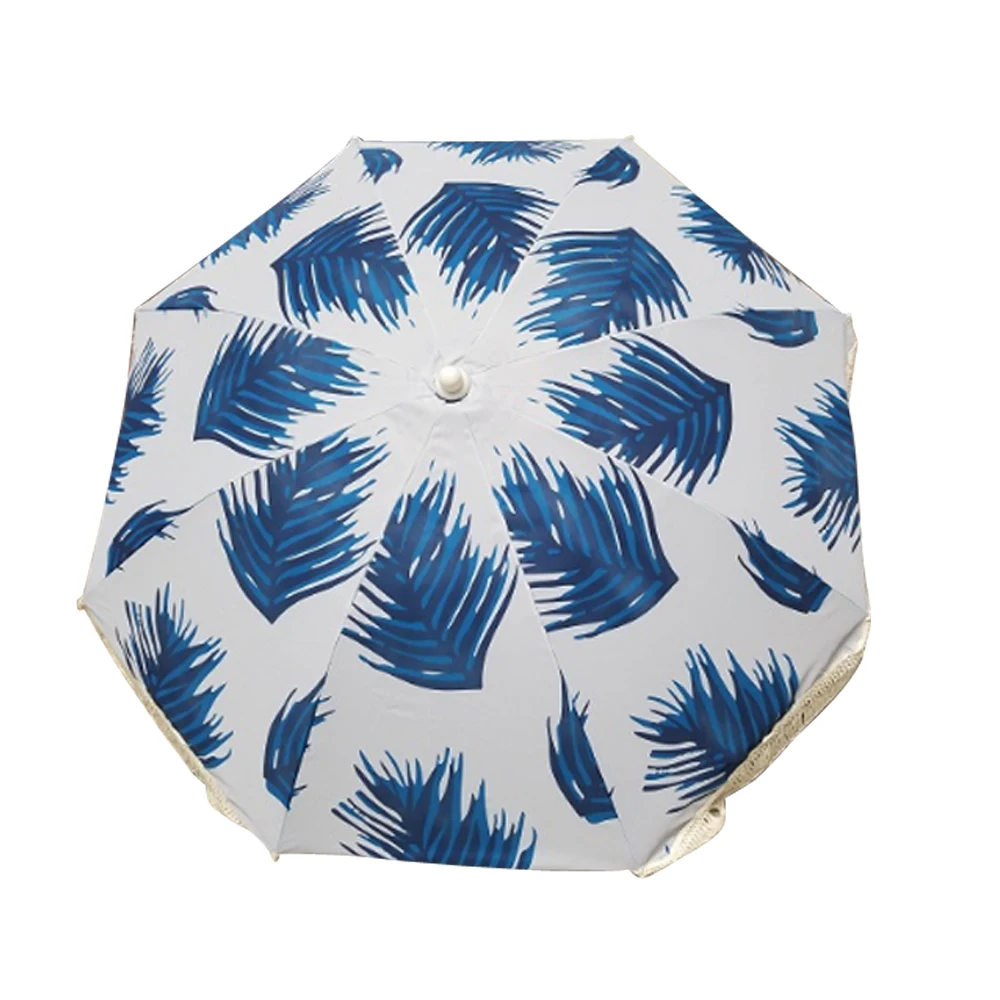 太阳针织流苏沙滩伞户外沙滩伞边缘沙滩伞与流苏倾斜