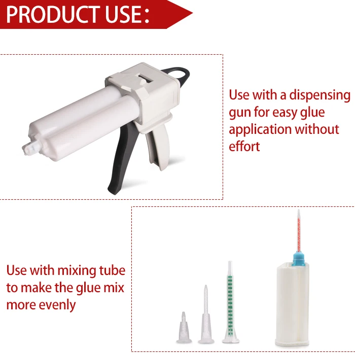 plastic epoxy resin ab glue cartridge