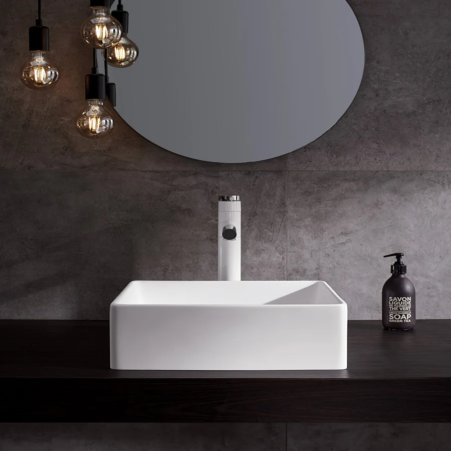 Best selling products in usa Modern design bathroom cabinet basin white farm sink ceramic