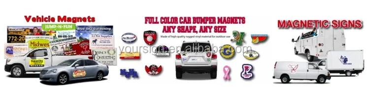 Magnetic Vehicle Signs Digitally Printed Car Magnet Full Colour 1000mmX300mm X 2 