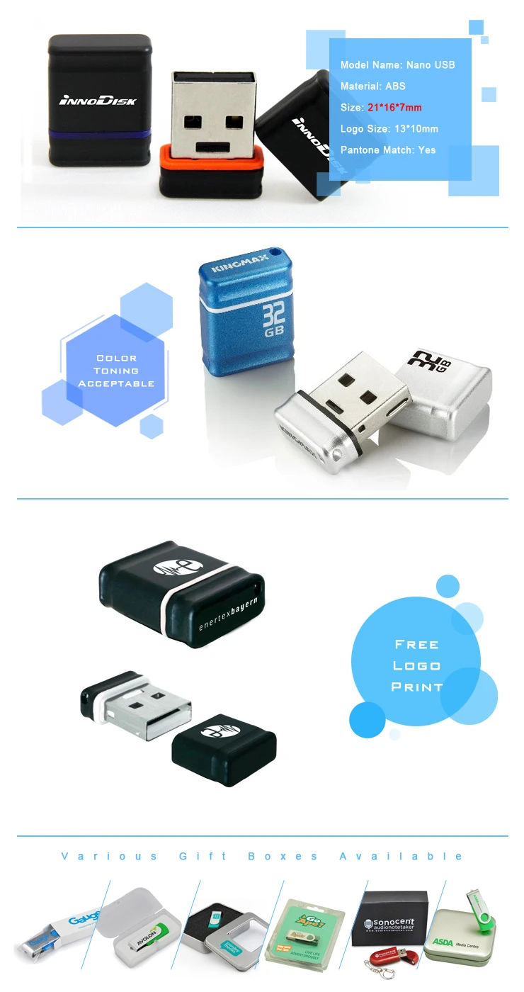 Супер Мини крошечная маленькая специальная USB-флешка с офсетным ...