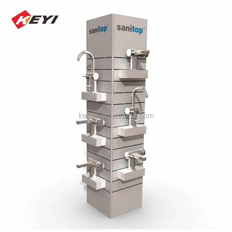 Custom Design Retail Pos Metal Floor Standing Wash Basin Display Stand