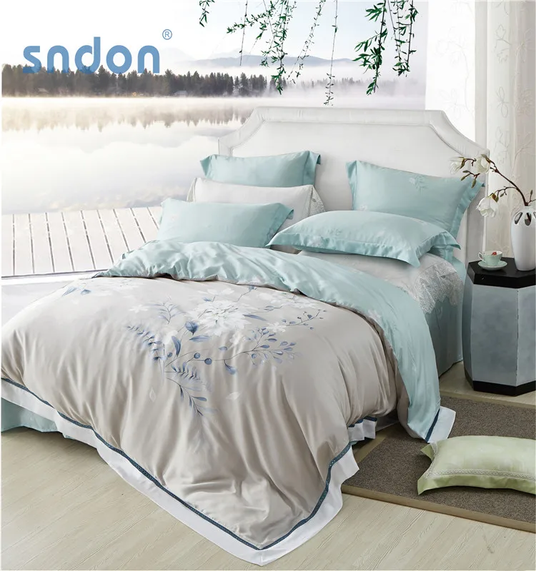 Wedding Bed Cover Bed Linen Turkey Tencel Fabric Beddings Comforter